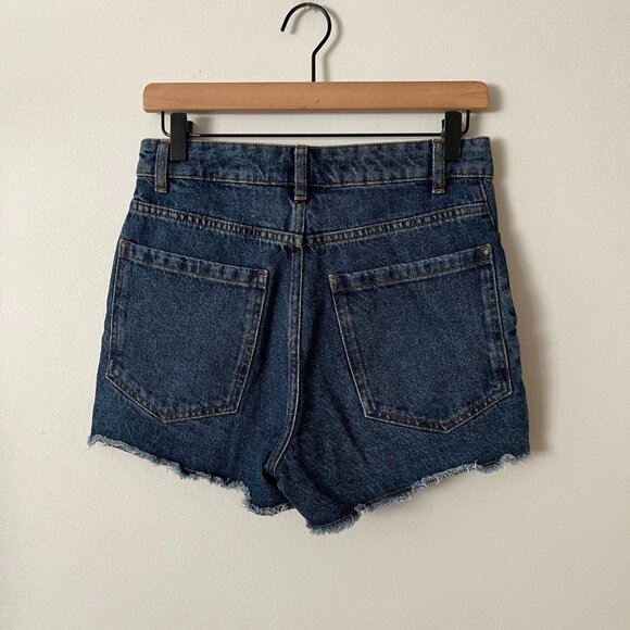 Farm Rio x Anthropologie Colorful Crochet High Rise Denim Shorts Women's Size 27 - Picture 5 of 9